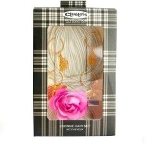 Clueless Revolution Dionne Hair Set Butterfly Flower Hoop Charms 5 Pack Gold